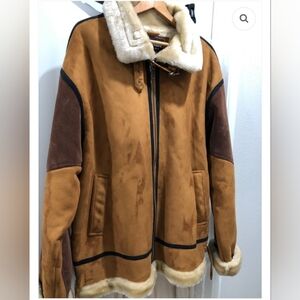 VTG Koman Suede Tan and Cream Sports Jacket